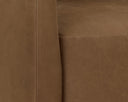 Nubuck Caramel Leather Lounge Chair Emilie Swivel by Matho Sun, view 5