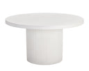 White 55" Dining Table Nicolette by Matho Sun