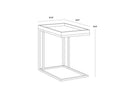 Black Charcoal Grey Table Arden C-Shaped Side by Matho Sun, view 7