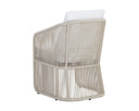 Greige Stinson White Dining Armchair Allariz by Matho Sun, view 4