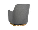 Belfast Koala Grey Lounge Chair Marcela Swivel by Matho Sun, view 4