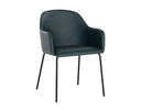 Dark Teal Dining Armchair Hensley by Matho Sun