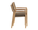 Natural Dining Armchairs set of 2 Kavala Stackable by Matho Sun, view 6