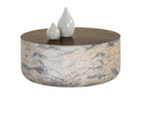Marble Look Antique Brass Coffee Table Diaz by Matho Sun