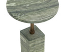 Marble Look Sage End Table Mizani by Matho Sun, view 5