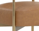 Milliken Cognac Dining Armchair Heloise by Matho Sun, view 5