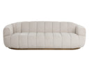 Warm Brown Dove Cream Sofa Tadeo by Matho Sun, view 2