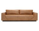 Dark Brown Tuscany Cognac Leather Sofa Anakin by Matho Sun, view 2