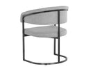 Gunmetal Belfast Heather Grey Dining Armchair Marris by Matho Sun, view 4