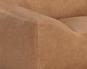 Camel Leather Lounge Chair Paget Glider by Matho Sun, view 6