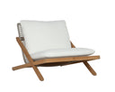 Natural Stinson White Lounge Chair Bari by Matho Sun