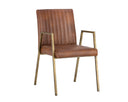 Bravo Cognac Dining Armchair Homer by Matho Sun