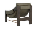 Brown Ludlow Dark Olive Leather Lounge Chair Rafferty by Matho Sun, view 4