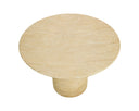 Travertine Look Natural 43" Dining Table Riva by Matho Sun, view 3