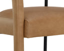 Ludlow Sesame Leather Barstool Mavia by Matho Sun, view 5