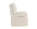 Effie Linen Dining Chair Glenrose Wheeled by Matho Sun, view 2