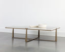 White Marble Coffee Table Cowell by Matho Sun, view 6
