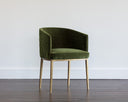 Forest Green Dining Armchair Cornella by Matho Sun, view 6
