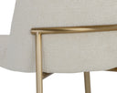 Antique Brass Bergen Ivory Counter Stool Zeke by Matho Sun, view 8