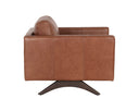 Shalimar Tobacco Leather Armchair Rogers by Matho Sun, view 3