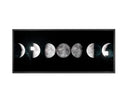 72" X 30" Charcoal Frame Nature Moon Phases by Matho Sun, view 2