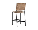 Suede Light Tan Leather Counter Stool Omari by Matho Sun, view 3