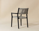 Charcoal Dining Armchairs set of 2 Kavala Stackable by Matho Sun, view 7