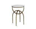 White Marble End Table Alicent by Matho Sun, view 2