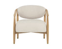 Light Oak Monument Oatmeal Lounge Chair Sigrid by Matho Sun, view 2