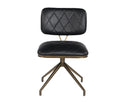 Bravo Black Dining Chairs set of 2 Virtu Swivel by Matho Sun, view 2
