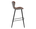 Bravo Cognac / November Grey Barstool Arabella by Matho Sun, view 3