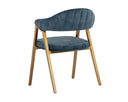 Nono Petrol Dining Armchair Burgos by Matho Sun, view 4