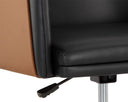 Napa Black / Napa Cognac Office Chair Carter by Matho Sun, view 6