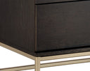 Small Gold Charcoal Grey Dresser Rebel by Matho Sun, view 5
