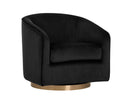 Gold Black Sky Lounge Chair Hazel Swivel by Matho Sun, view 2