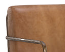 Tan Leather Lounge Chair Lathan by Matho Sun, view 6