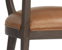 Brown Shalimar Tobacco Leather Dining Armchair Brylea by Matho Sun, view 6