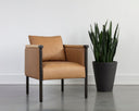 Ludlow Sesame Leather Lounge Chair Wilder by Matho Sun, view 5