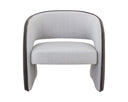 Mina Light Grey / Meg Ash Lounge Chair Rosalia by Matho Sun, view 2
