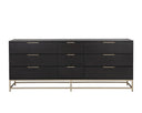 Large Gold Charcoal Grey Dresser Rebel by Matho Sun, view 4