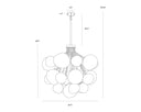 Round Chandelier Dionis by Matho Sun, view 5