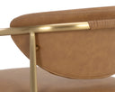 Milliken Cognac Dining Armchair Heloise by Matho Sun, view 7