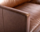 Shalimar Tobacco Leather Sofa Rogers by Matho Sun, view 4