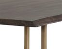 Antique Brass Dark Mango 95" Dining Table Donnelly by Matho Sun, view 4
