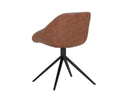 Cinnamon Brown / November Grey Dining Chair Mccoy Swivel by Matho Sun, view 4