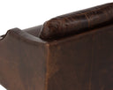 Chocolate Leather Lounge Chair Orwell Swivel by Matho Sun, view 5