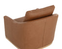 Aline Butternut Leather Lounge Chair Corbin Swivel by Matho Sun, view 5