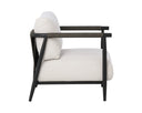Black Palazzo Cream Lounge Chair Muros by Matho Sun, view 3