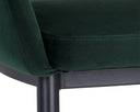 Black Deep Green Sky Dining Armchair Thatcher by Matho Sun, view 7