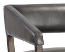 Brentwood Charcoal Leather Lounge Chair Carlyle by Matho Sun, view 7